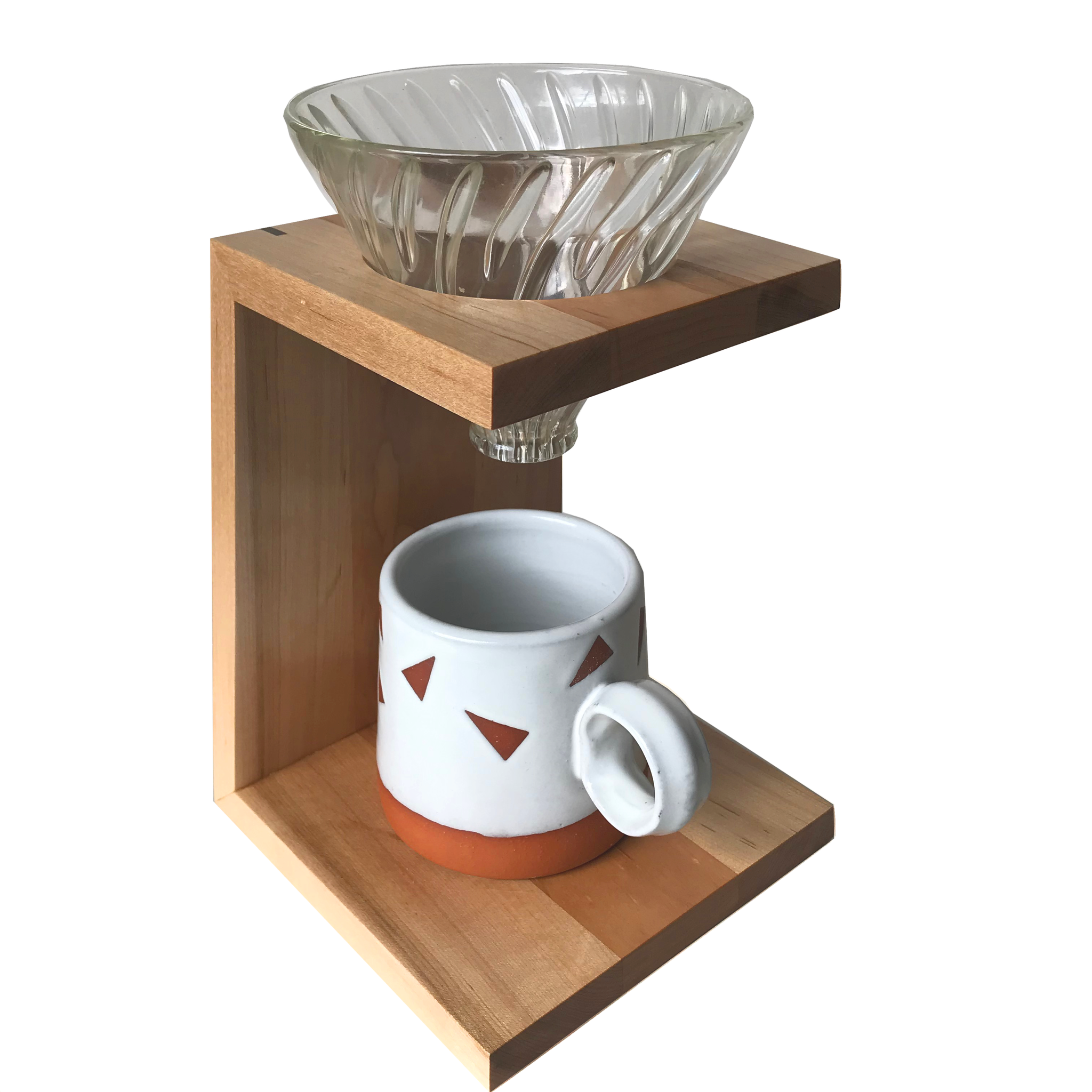 Pour Over Coffee Dripper With Wood Stand V02 Coffee Dripper Coffee