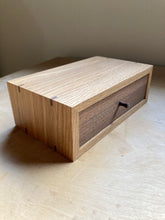 Load image into Gallery viewer, Oak and Walnut box with drawer