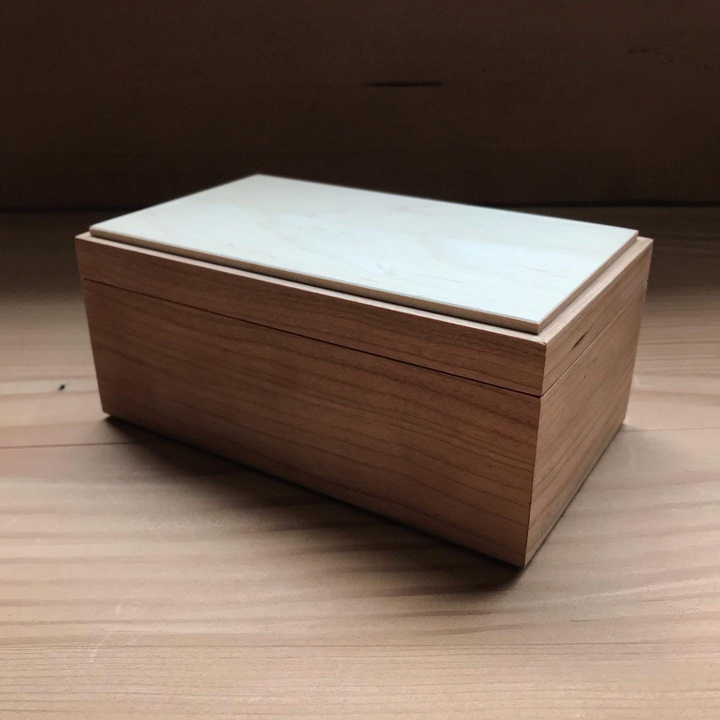 Cherry and Maple Wooden Box – Taylor-Made Woodworking