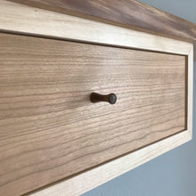 Load image into Gallery viewer, Live Edge Wall Shelf with Drawer