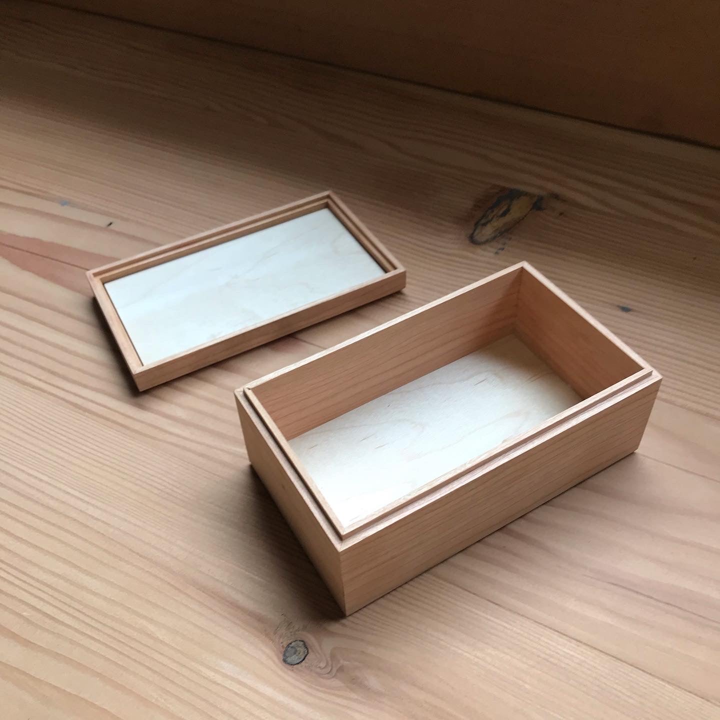 Cherry and Maple Wooden Box – Taylor-Made Woodworking